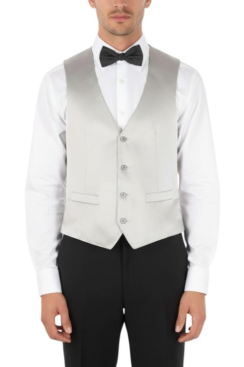 Grey V Neck Waistcoat