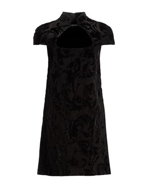 Woman Mini dress Black Size 6 Cotton, Elastane