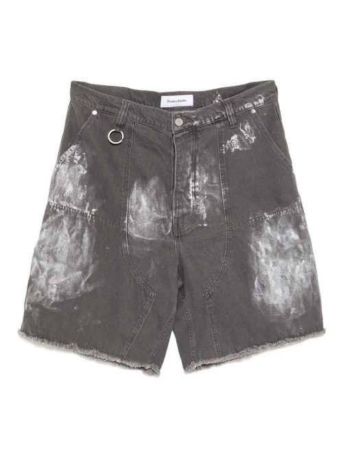 Loose denim shorts - Grey