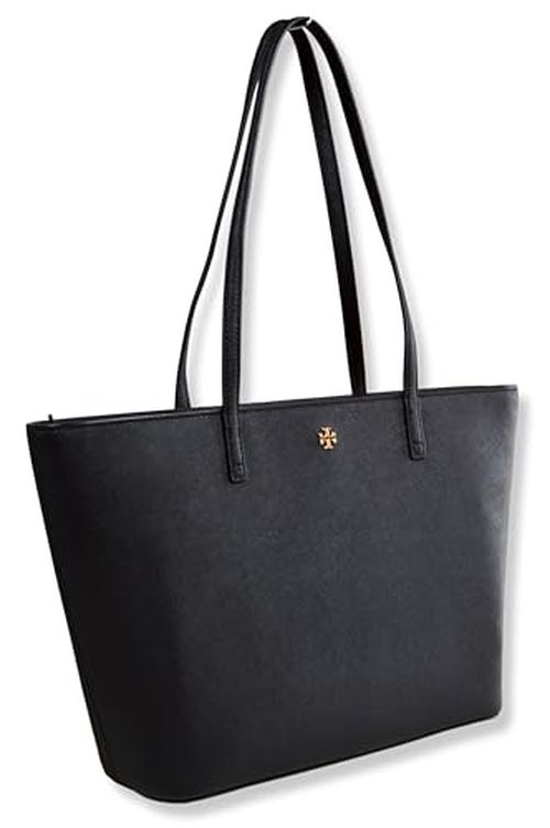 Tory Burch Womens Emerson Leather Women's Small Tote Handbag Purse