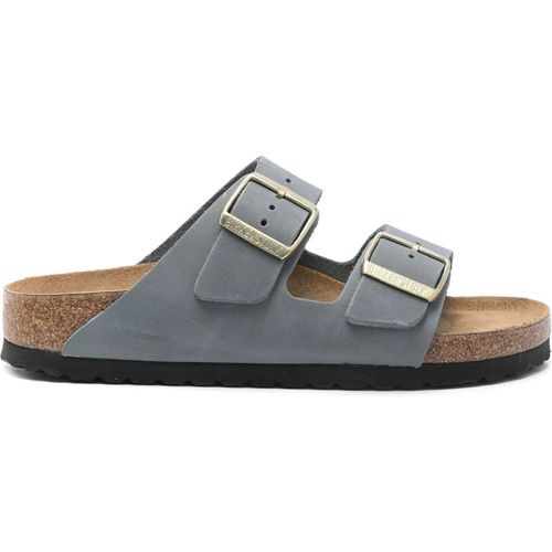 Birkenstock Arizona Basalt Gray, Oiled Leather