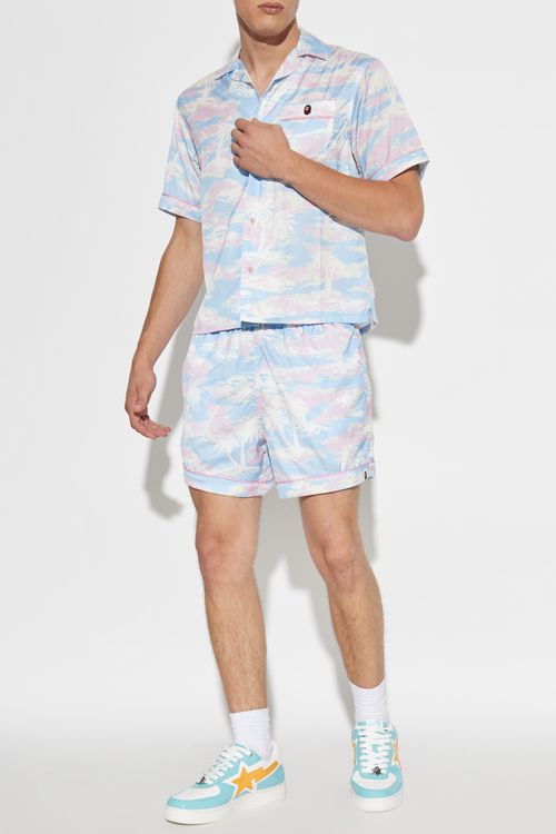 Shirt With Logo, Men's, Light Blue