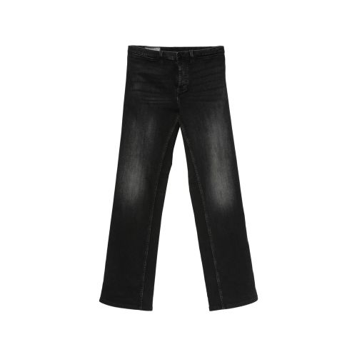 Web-stripe Flared Jeans