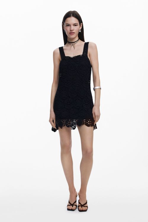 Crochet mini dress