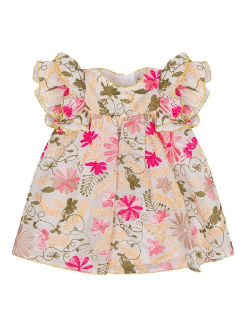ETRO KIDS embroidered dress - Pink