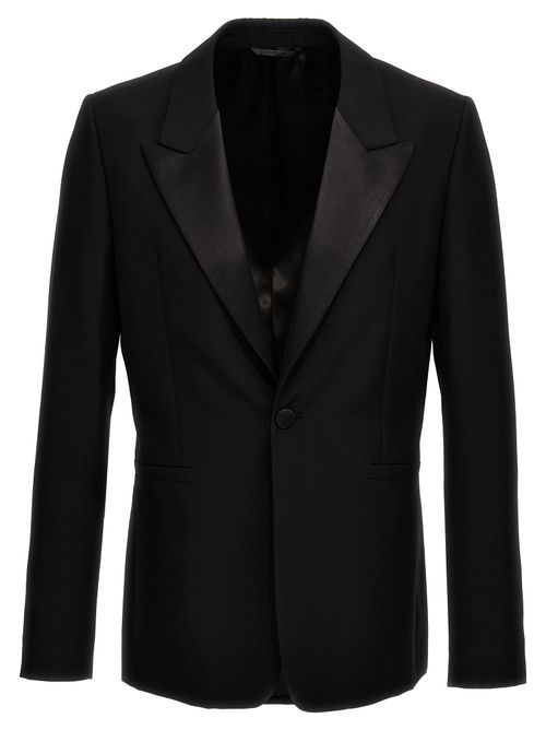 Peak Lapel Blazer — Black
