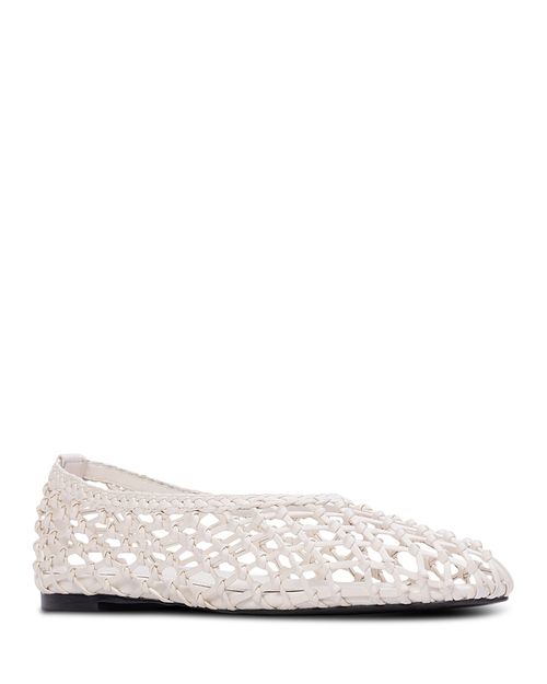Women's Sonia Woven Leather Ballerina Flats
