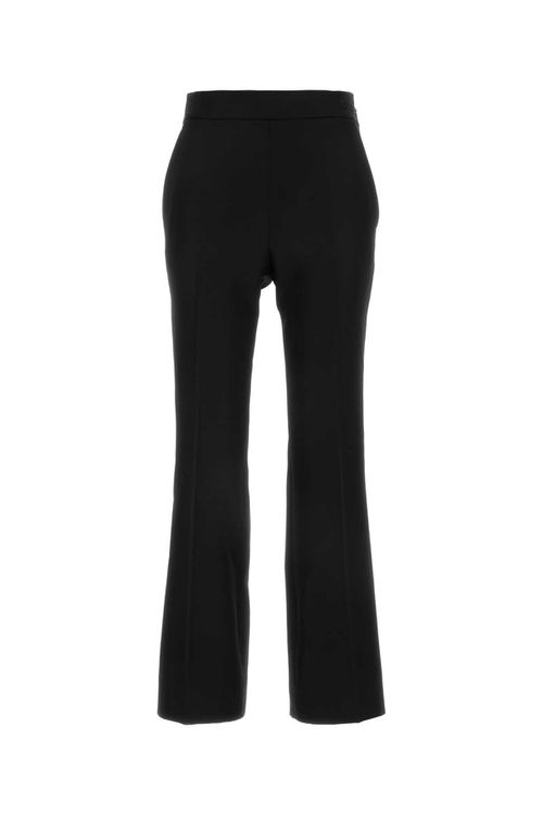 Black Wool Blend Pant