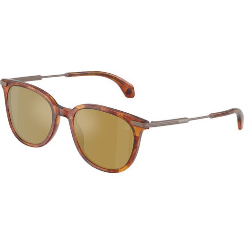 Moncler Unisex Moncler ME6013 KORRA 300475 Gafas de sol Acetato Tortuga Verde Redonda Normal reflejado