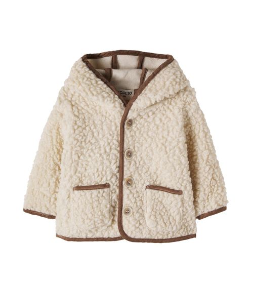 Baby hooded plush jacket