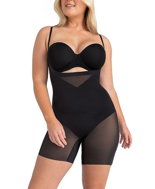 Open Bust Mid-Thigh Bodysuit