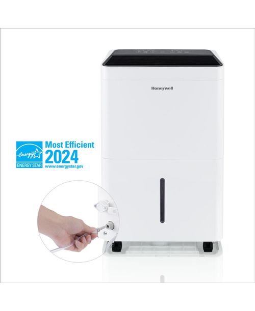 2024 New! 50-Pint Energy Star Dehumidifier with Pump for 4,000 Sq Ft &#x2013; Laundry Mode, Auto-Comfort Mode & Thermal Overload Protection,