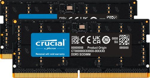 32GB Kit (2x16GB) DDR5 5600MHz C46 SODIMM Laptop Memory - Black