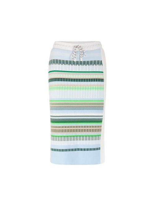 Marc Cain ‘Knitted in Germany’ jacquard skirt, blue, 34 N