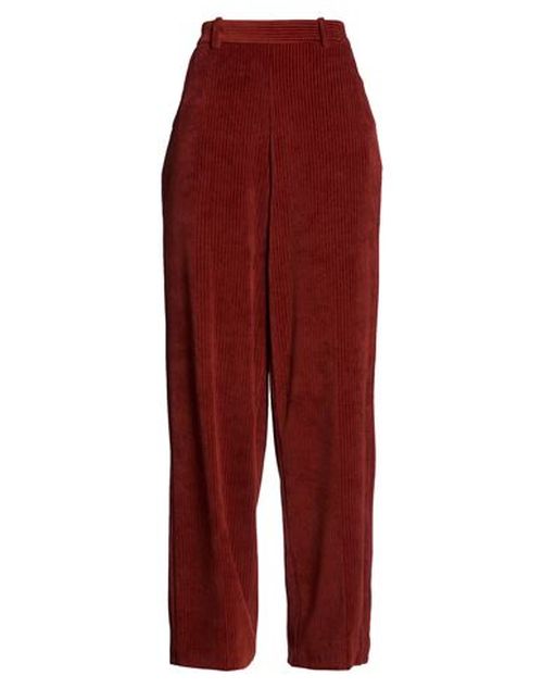 Woman Pants Brick Size 4 Cotton, Polyester