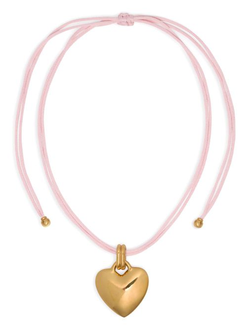 Hear-pendant necklace - Pink