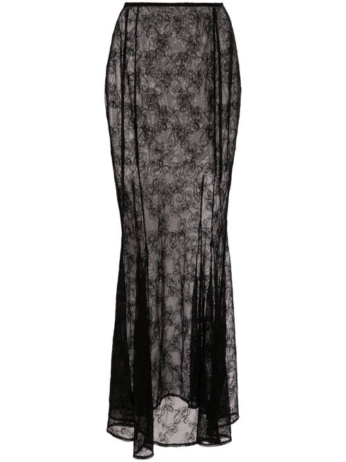 Rose maxi skirt - Black