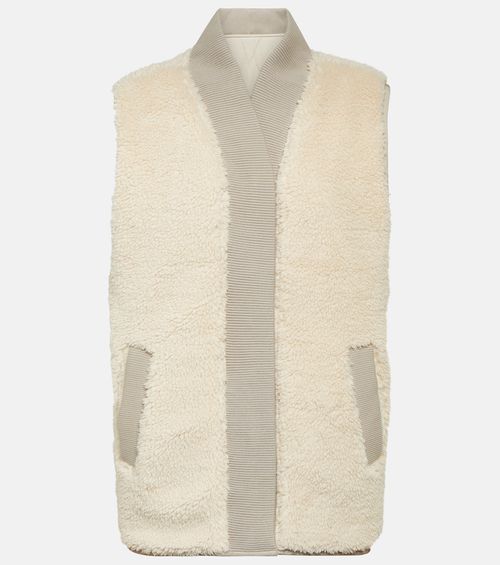 Covey reversible faux-shearling gilet