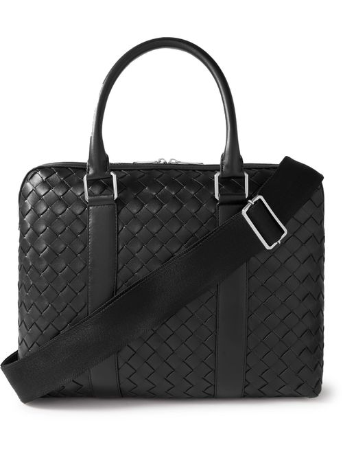 Intrecciato Leather Briefcase