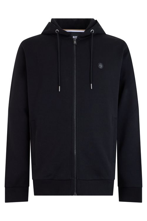 Hooded Zip Cotton Sweatshirt