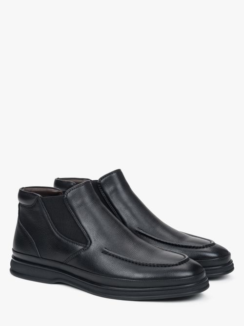 Estro Boots chelsea '552-4' nero deni