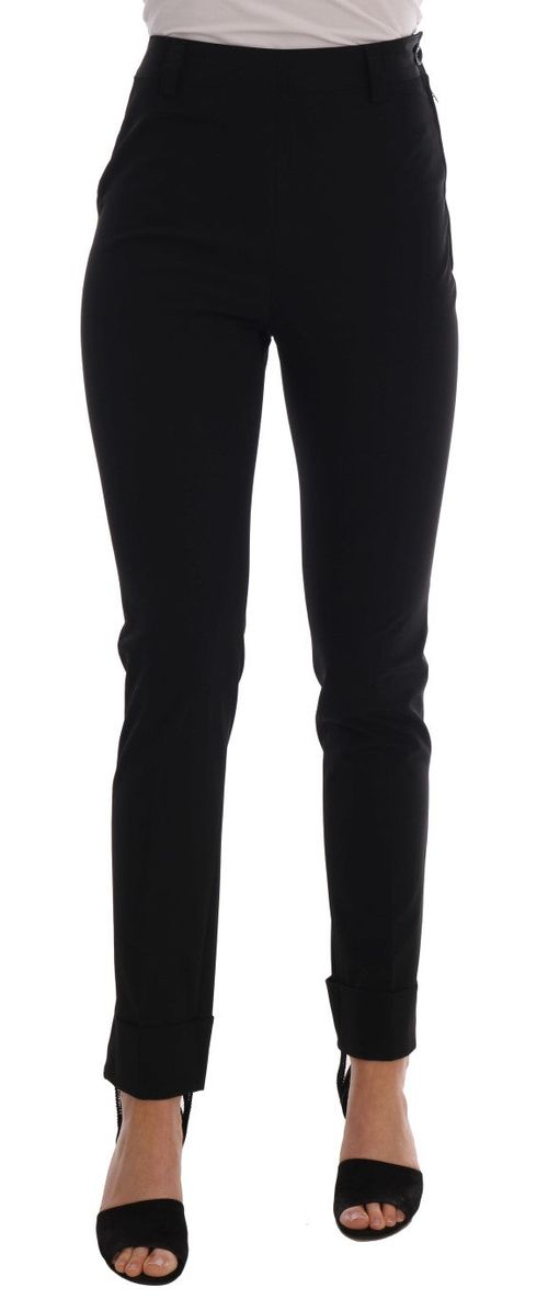 Stretch Polyester Leggings — Black