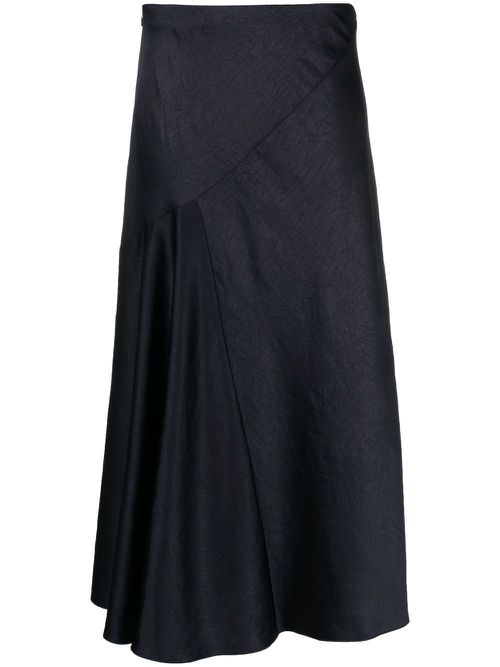 Draped slip skirt - Blue