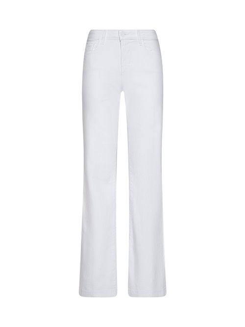 Joanne Low-Rise Wide-Leg Jean In Blanc