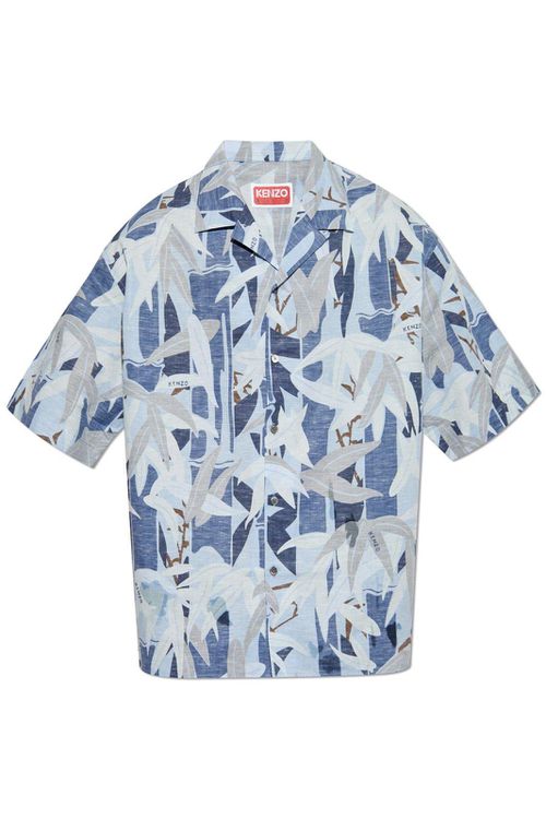 Chiku-rin Camo Hawaiian Short Sleeved Shirt