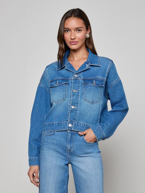 Vianney Jean Jacket In Figueroa