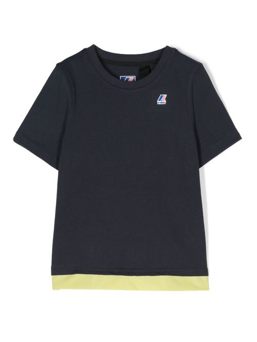 Logo-print cotton T-shirt - Blue