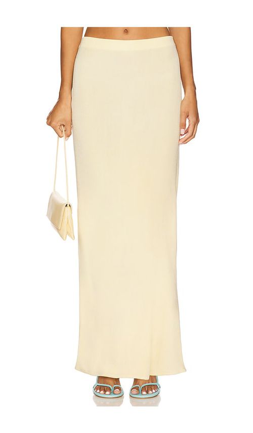 Lovers and Friends Elsy Maxi Skirt in Lemon.  XS. Also in L, M, S