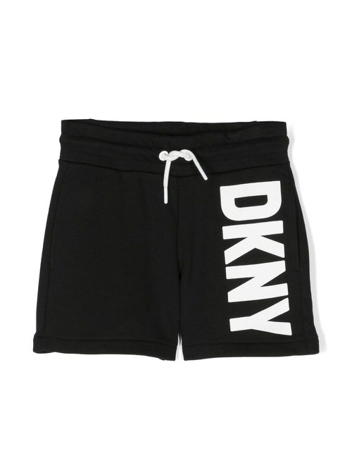 Logo-print drawstring shorts - Black