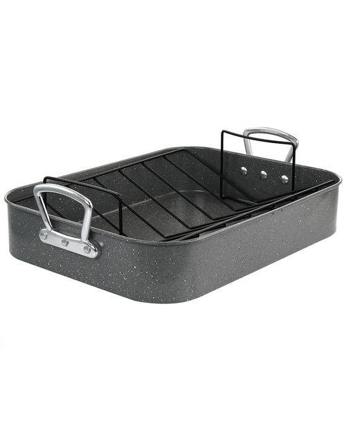 Greystone 2pc Carbon Steel Turkey Roaster Set