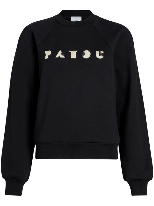 Art Deco cotton sweatshirt - Black