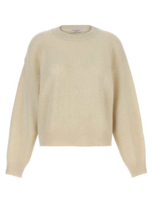 Cashmere Blend Sweater — White