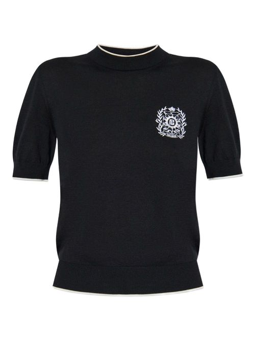 Ribbed T-shirt - Black