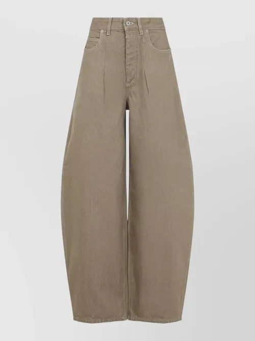 Jacquemus - denim trousers oval cut belt loop