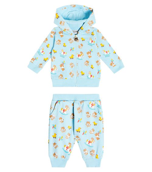 Moschino Kids Baby set of 3 cotton jersey bodysuits