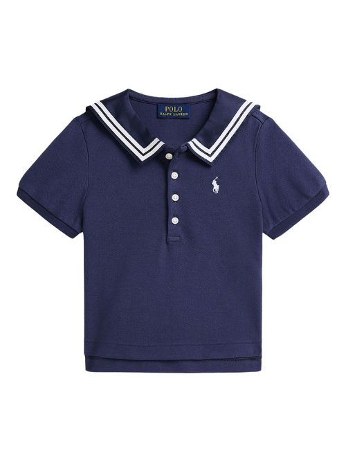 POLO RALPH LAUREN KIDS piqué polo shirt - Blue