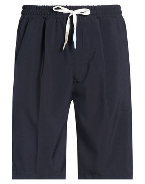 Man Shorts & Bermuda Shorts Midnight blue Size L Viscose, Polyester, Wool