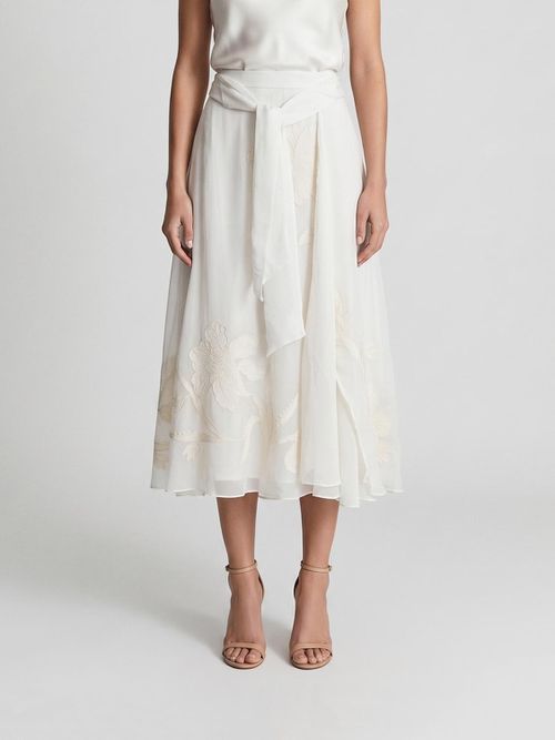 Skirt Woman color Ivory