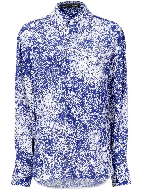 Norman abstract-print blouse - Blue
