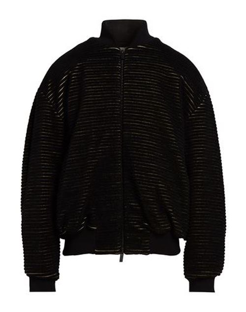 Man Jacket Black Size L Wool, Cotton, Nylon