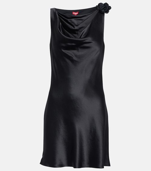 Staud Floral appliqué minidress