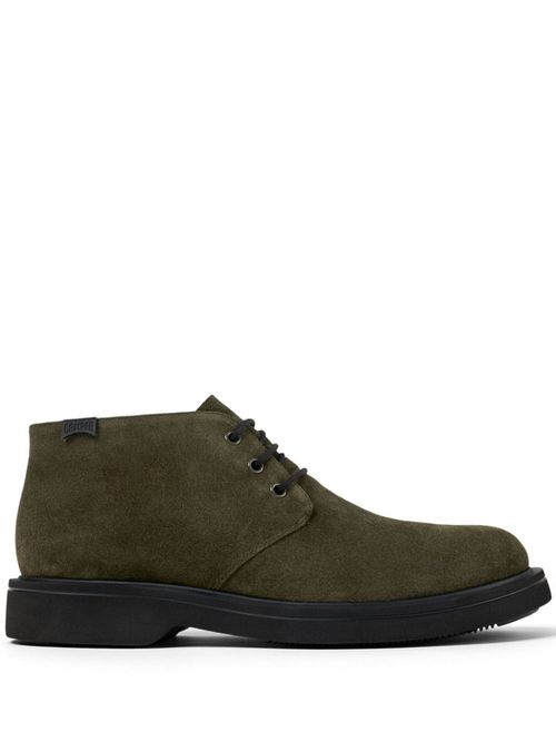 Norman lace-up suede boots - Green