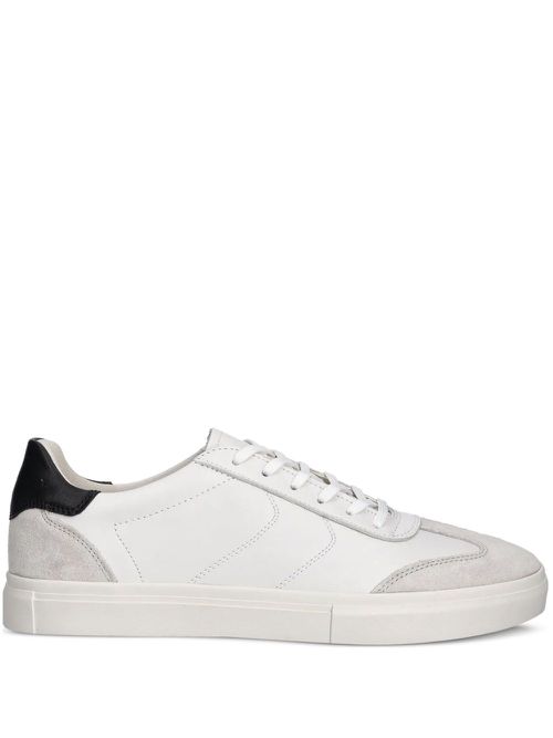 Cody leather suede trainers - White