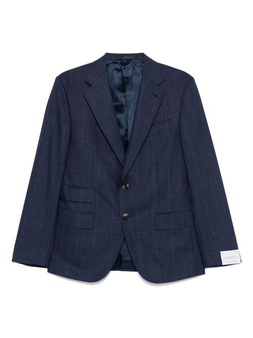 Caruso checked blazer - Blue