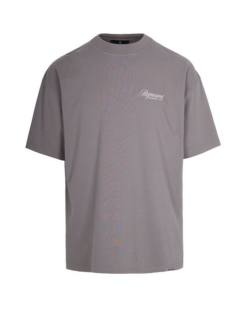 Crewneck Logo Jersey T-Shirt — Gray
