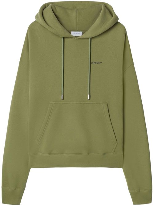 Logo-print hoodie - Green